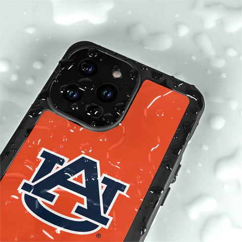 Auburn University Logo Orange iPhone 15 Pro Waterproof Case